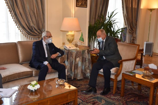 أبوالغيط يلتقي وزير الخارجية الليبي