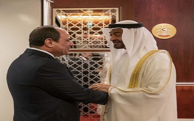 الرئيس السيسي وولي عهد أبو ظبي