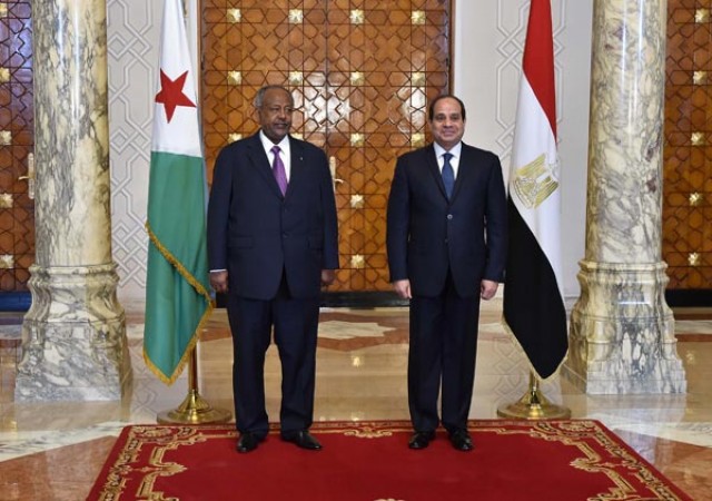الرئيس السيسي ورئيس جيبوتي - ارشيفية