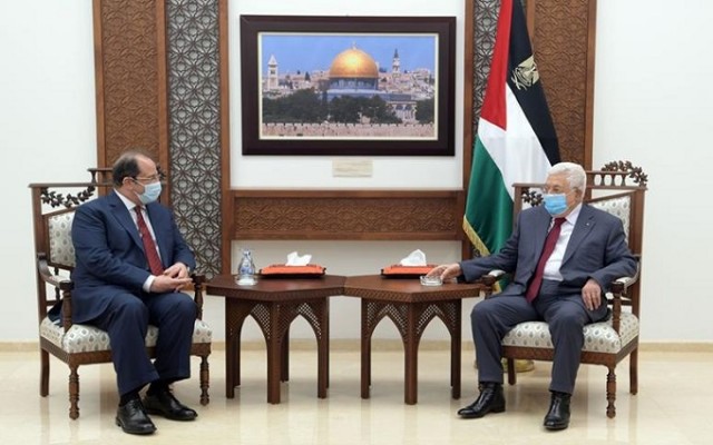رئيس فلسطين ورئيس المخابرات العامة المصرية 
