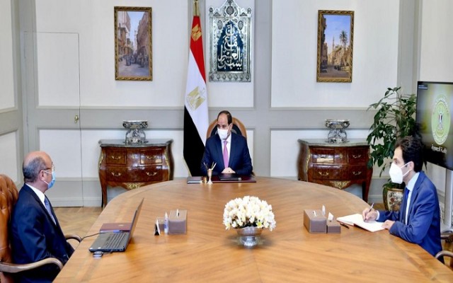 اجتماع الرئيس السيسي مع وزير العدل 