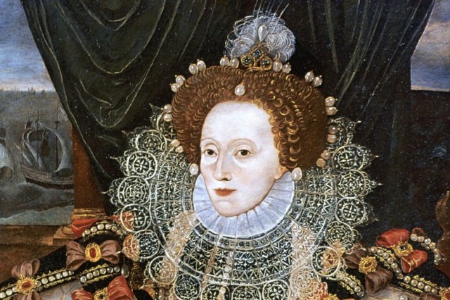 صورة مرسومة للملكة اليزابيث الاولى