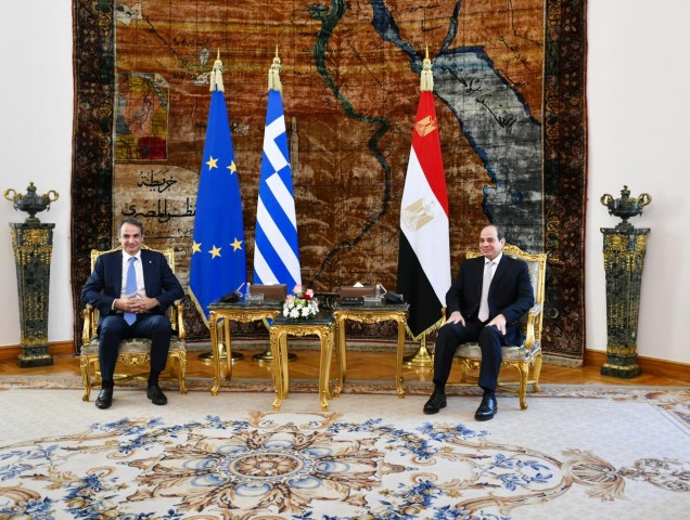 الرئيس السيسي ورئيس وزراء اليونان 