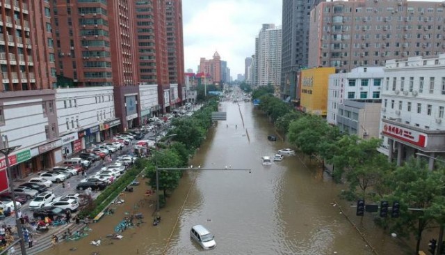 فيضانات الصين تجتاج مدن مختلفة 