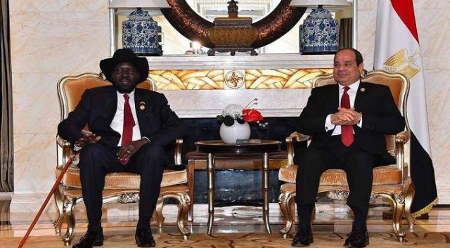 الرئيس السيسي ورئيس جنوب السودان
