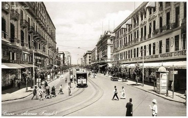 شارع الملك فؤاد عام 1935 م