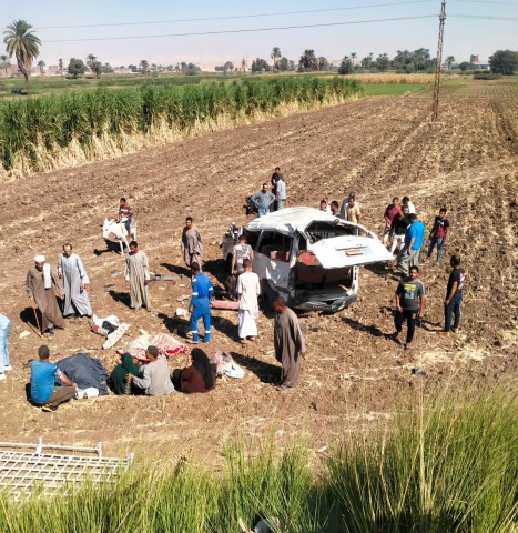 واقعة حادث الطرق الزراعي بقنا 