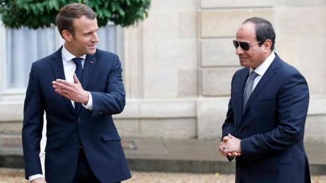 الرئيس السيسي ورئيس فرنسا 