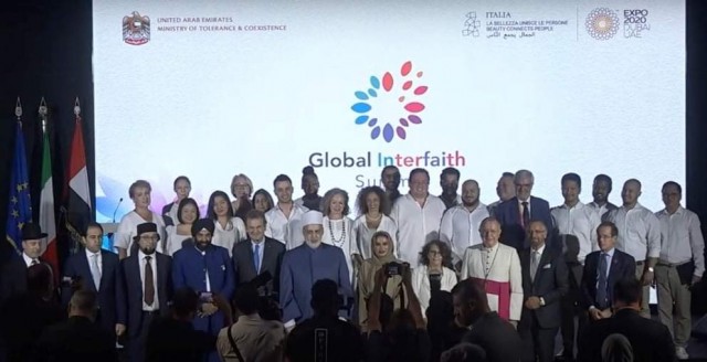  القمة العالمية المشتركة للأديان بدبي 