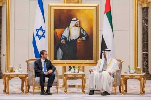 صحف اماراتية : زيارة رئيس إسرائيل للإمارات تجسد رؤية مشتركة لاستثمار التعاون