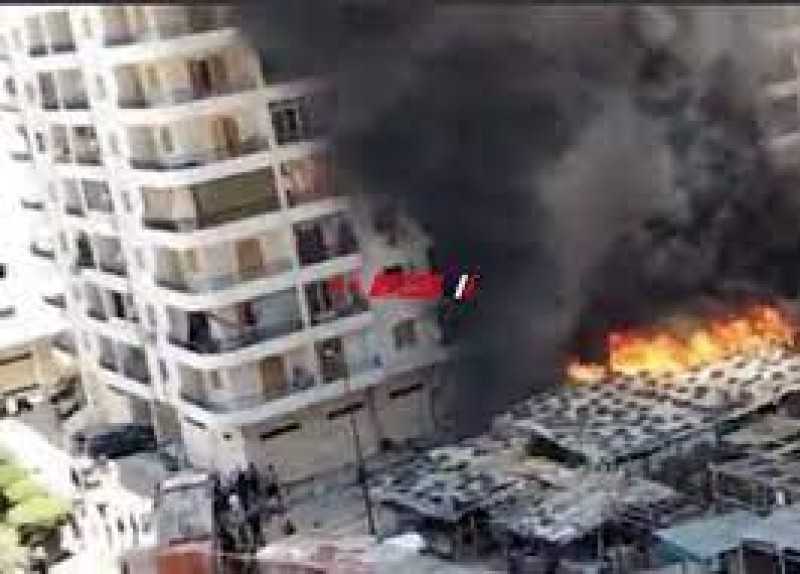 الحماية المدنية تسيطر على حريق (كارفور) الإسكندرية.. والتكييف المركزي وراء الحادث