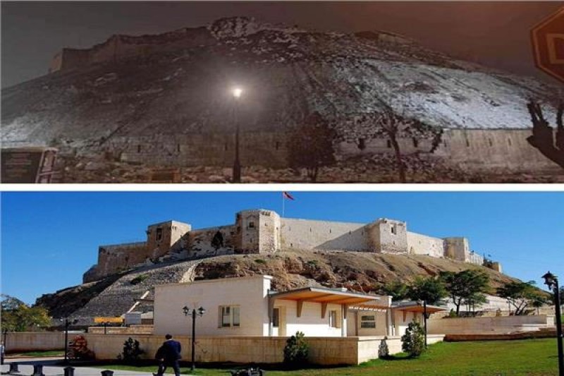 قلعة غازي عنتاب التركية قبل وبعد الزلزال