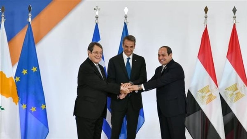 الرئيس السيسي ونظائره من قبرص واليونان